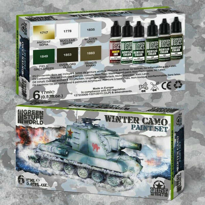 Green Stuff World Paint Set - Winter Camo New - TISTA MINIS