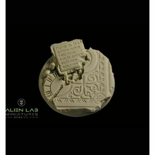 Alien Lab Miniatures TEMPLE RUINS ROUND BASES 50MM #2 New - Tistaminis