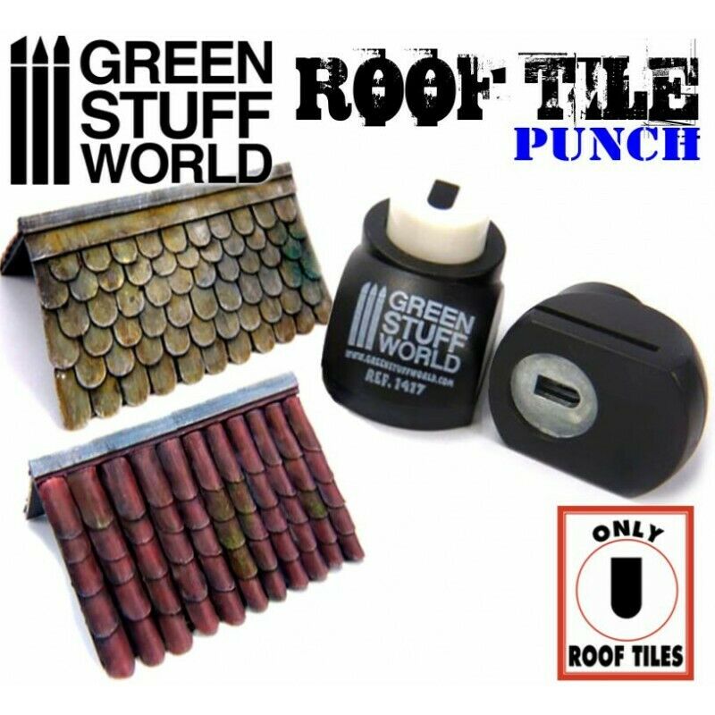 Green Stuff World Miniature ROOF TILE Punch New - TISTA MINIS
