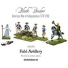 Black Powder American War of Independence Field Artillery and Army Commander New - TISTA MINIS