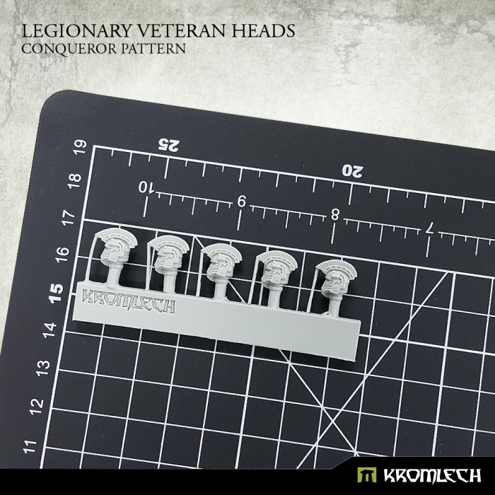 Kromlech Legionary Veteran Heads: Conqueror Pattern (5) New - TISTA MINIS