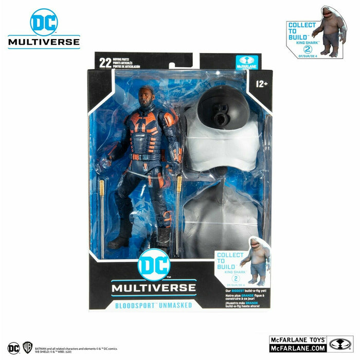 DC MULTIVERSE 7" BUILD A SUICIDE SQUAD MOVIE BLOODSPORT UNMASKED - Tistaminis