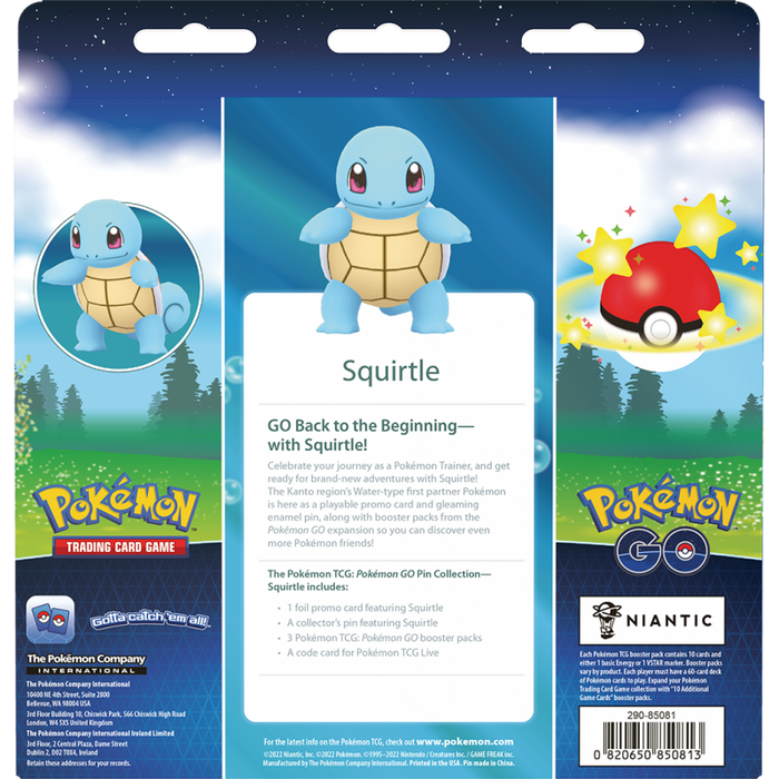 Pokemon GO Pin Collection - Squirtle New - Tistaminis