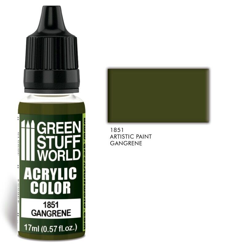 Green Stuff World Acrylic Color Gangrene - Tistaminis