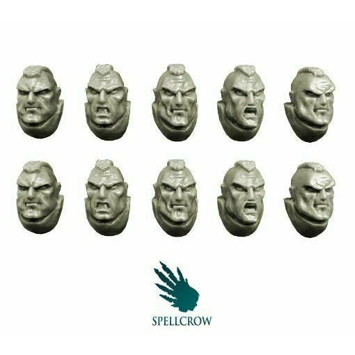 Spellcrow Space Knights Marines Heads - SPCB5813 - TISTA MINIS