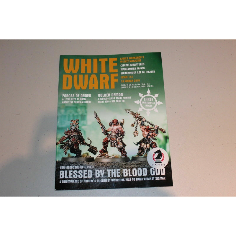 Warhammer White Dwarf Issue 113 March 2016 - Blessed by the Blood God | TISTAMINIS