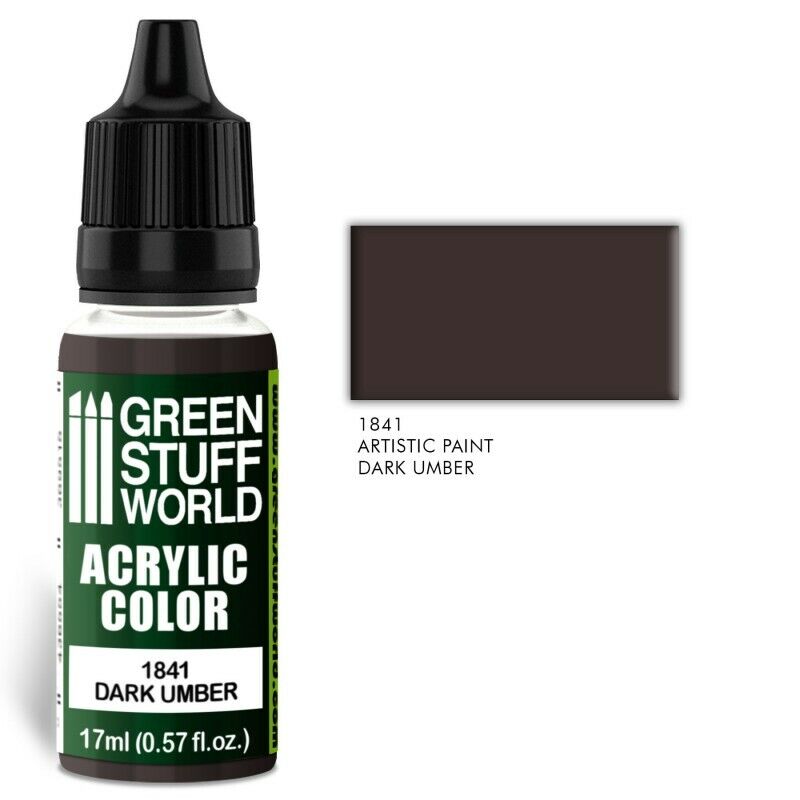 Green Stuff World Acrylic Color Dark Umber - Tistaminis
