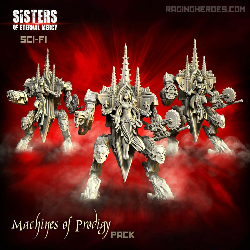 Raging Heroes Sisters of Eternal Mercy: Machines of Prodigy Pack New - TISTA MINIS