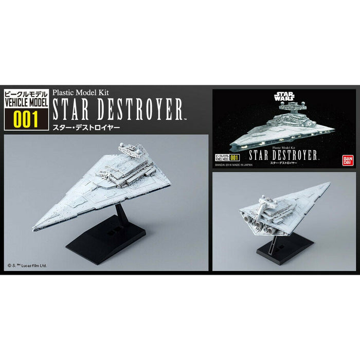 Bandai 001 Star Destroyer "Star Wars", Bandai Star Wars Vehicle Model New - TISTA MINIS