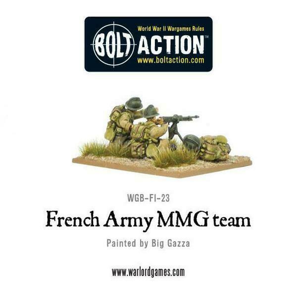 Bolt Action Early War French MMG Team New - TISTA MINIS