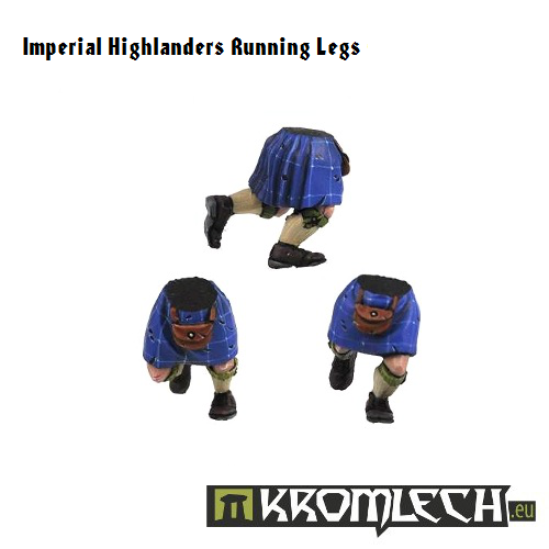 Kromlech Imperial Highlanders Running Legs (6) New - TISTA MINIS