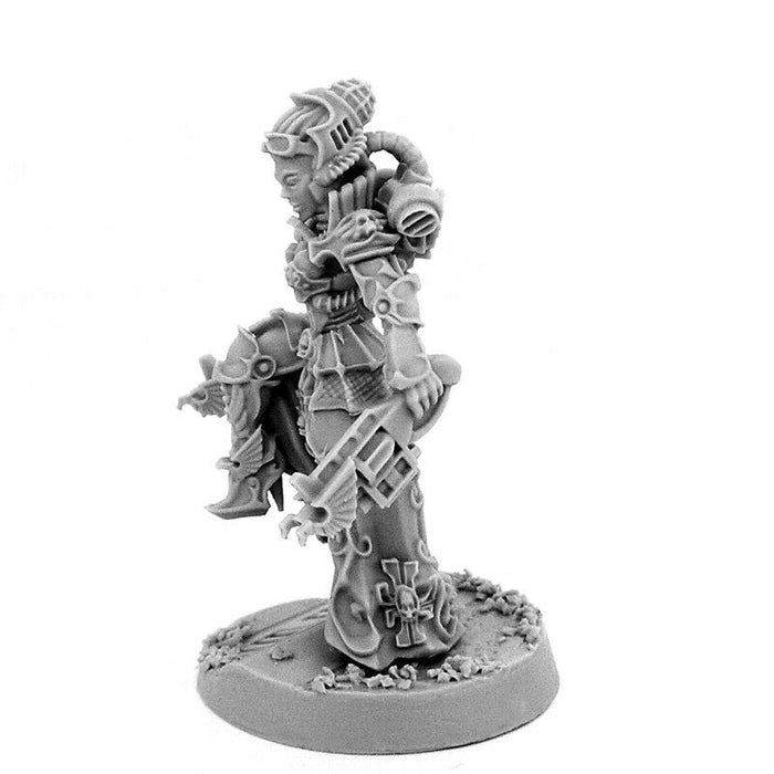 Wargames Exclusive HERESY HUNTER FEMALE INQUISITOR WITH INTERCEPTOR CAR New - TISTA MINIS