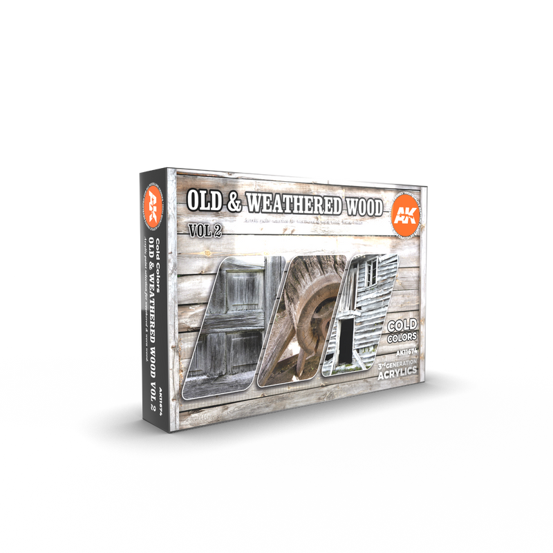 AK Interactive 3G Old & Weathered Wood Vol 2 New - Tistaminis