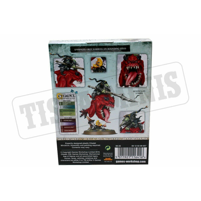 Warhammer GLOOMSPTE GITZ LOONBOSS ON GIANT CAVE SQUIG New - TISTA MINIS