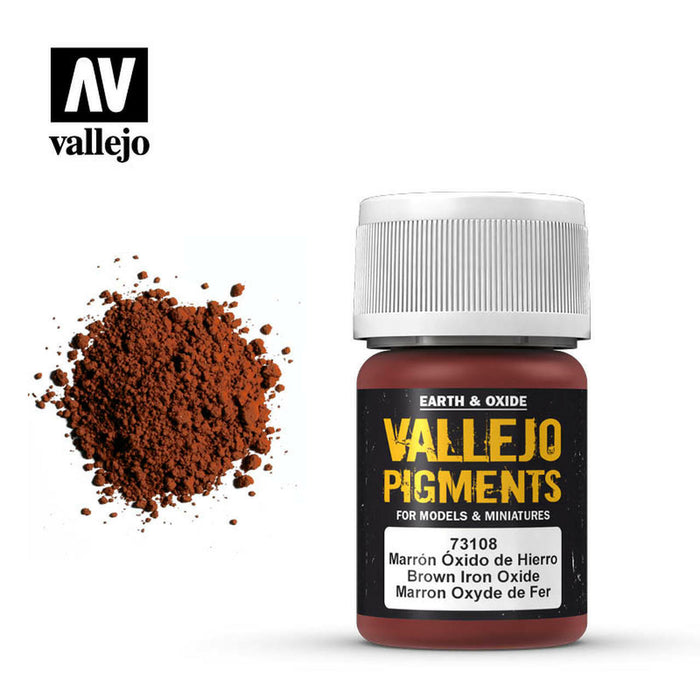 Vallejo Pigments Brown Iron Oxide Pigment - VAL73108 - Tistaminis