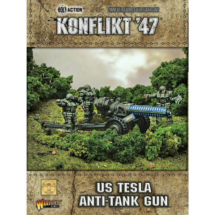 Bolt Action: Konflikt '47 - US Tesla Anti-Tank Gun New - TISTA MINIS