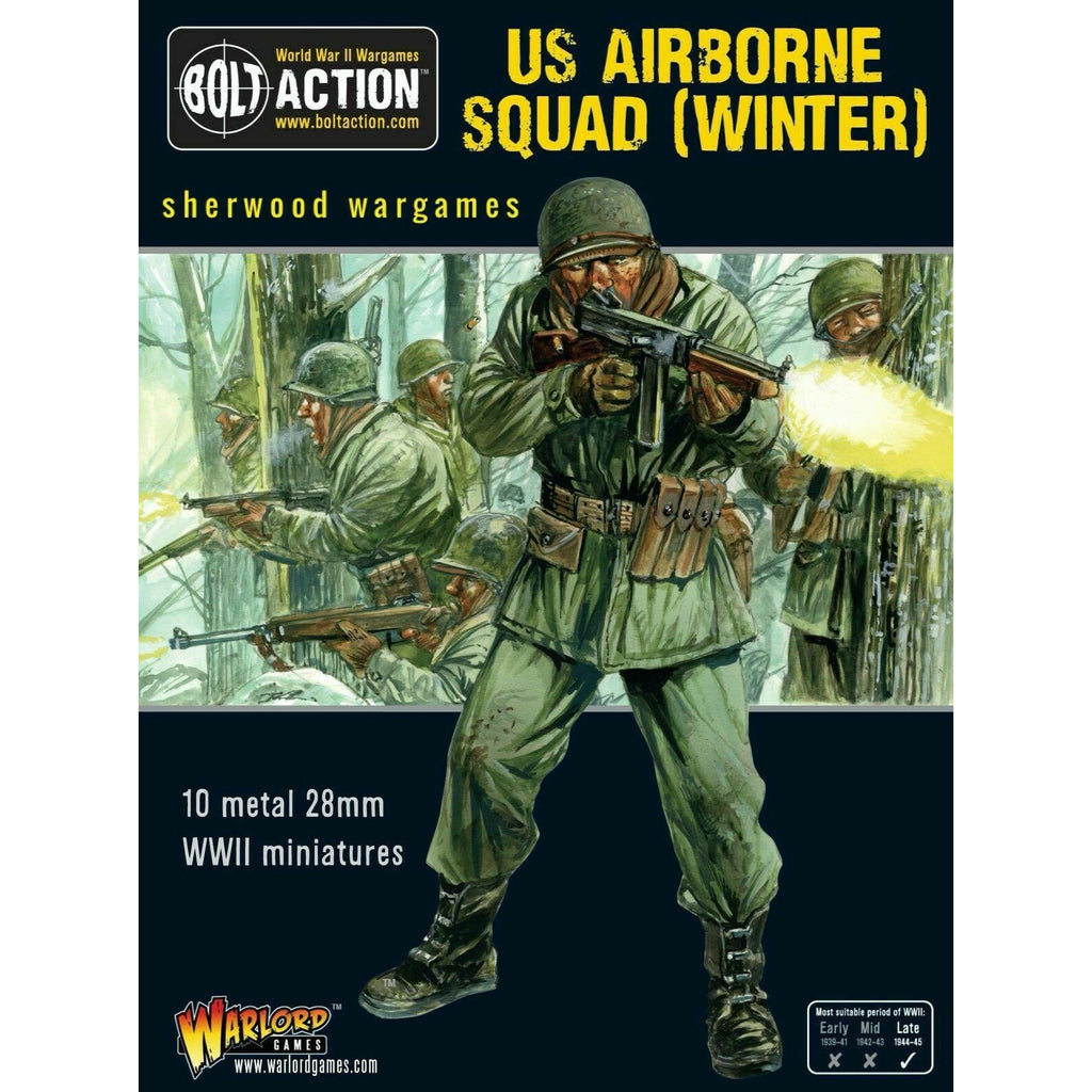 Bolt Action United States US Airborne Squad (Winter)  New - 402213102 - TISTA MINIS