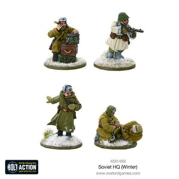 Bolt Action Soviet HQ Winter New - TISTA MINIS