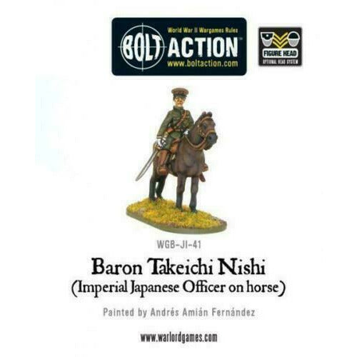 Bolt Action Imperial Japanese Baron Nishi (Officer on horse) New - WGB-JI-41 - TISTA MINIS