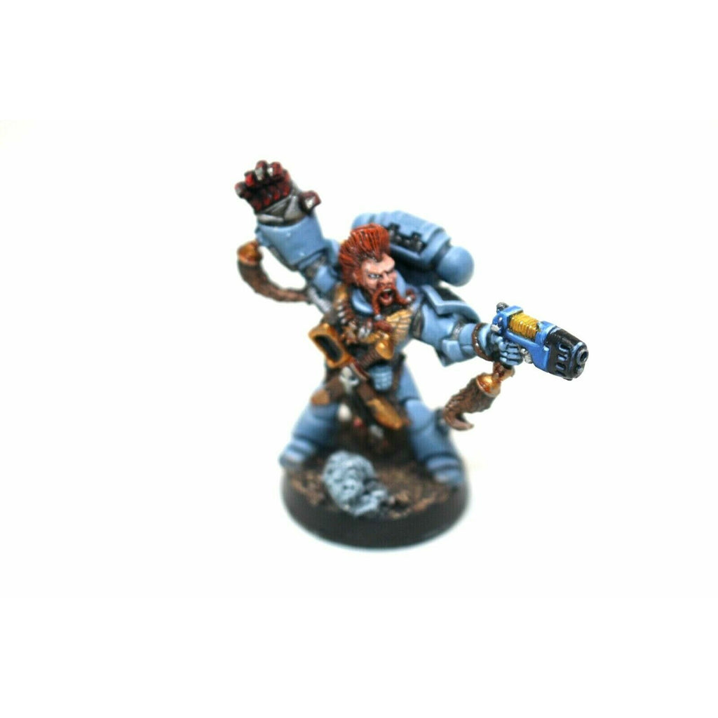 Warhammer Space Marines Space Wolves Captain Metal Well Painted A26 - Tistaminis