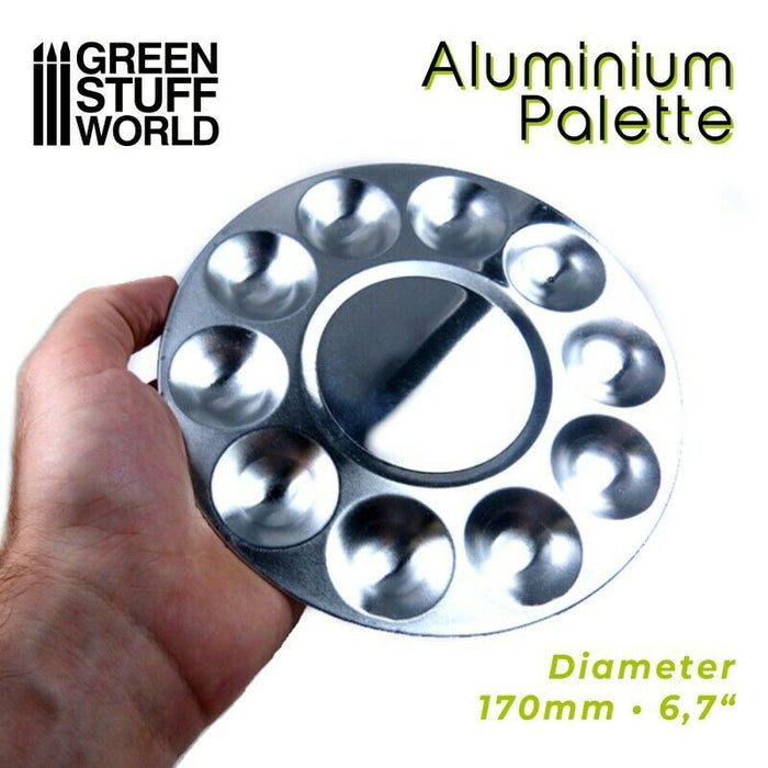 Green Stuff World Aluminum palette 10 wells New - TISTA MINIS