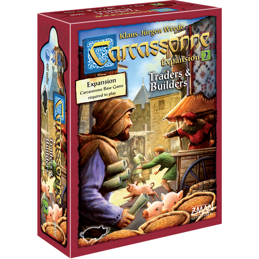 CARCASSONNE: EXP #2 - TRADERS & BUILDERS New - Tistaminis