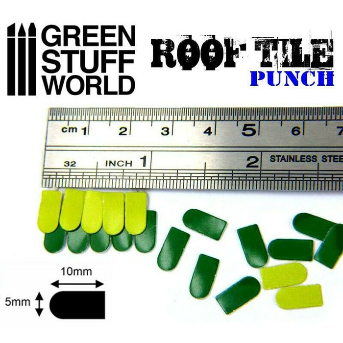 Green Stuff World Miniature ROOF TILE Punch New - TISTA MINIS