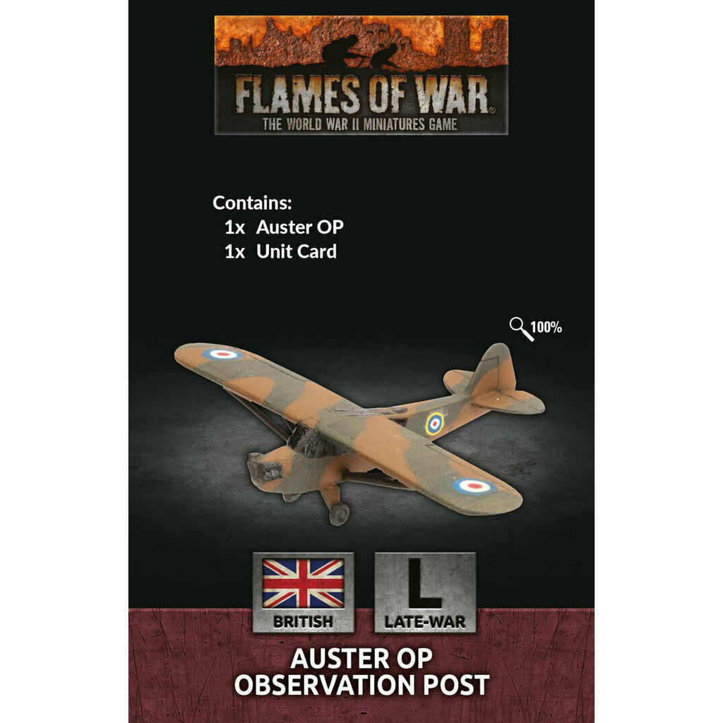Flames of War British Auster OP Observation Post (x1) New - TISTA MINIS