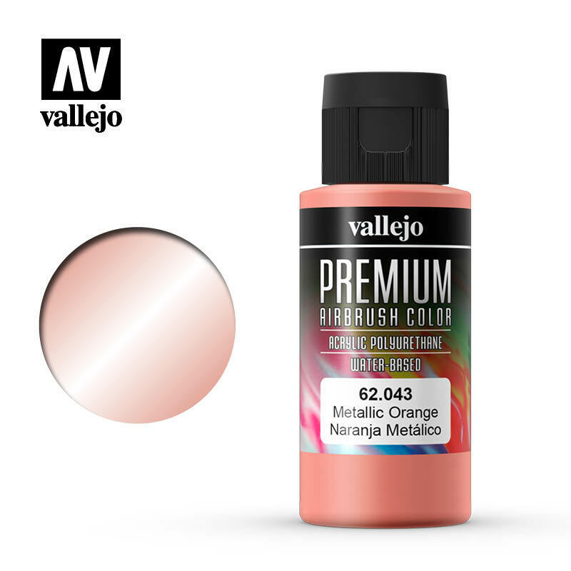 Vallejo Premium Color Paint Metallic Orange - VAL62043 - Tistaminis