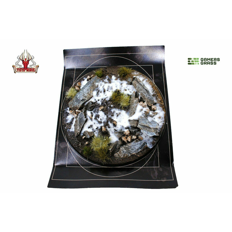 Gamers Grass Winter Bases Round 100mm (x1) - TISTA MINIS