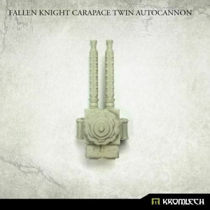 Kromlech Fallen Knight Carapace Twin Autocannon (1) New - TISTA MINIS