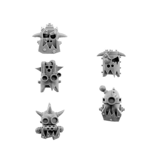 Wargames Exclusive ORK CYBORG CONVERSION BITS BIONIC HEADS H-804 (5U) New - TISTA MINIS