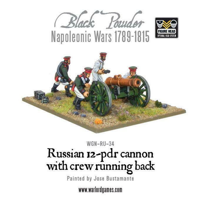 Black Powder Napoleonic Russian 12 pdr Cannon (1809-1815) New - TISTA MINIS