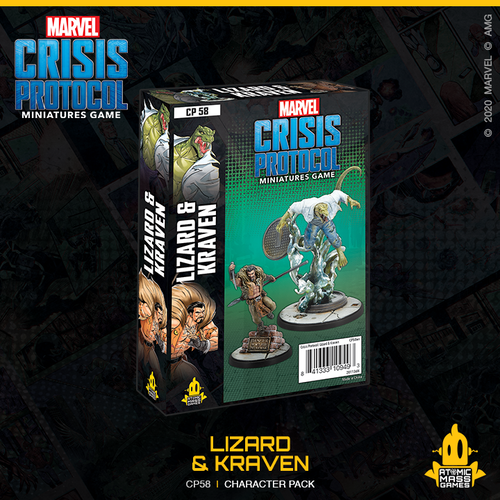 Marvel Crisis Protocol: Lizard & Kraven Character Pack Pre-Order Jun11 - Tistaminis