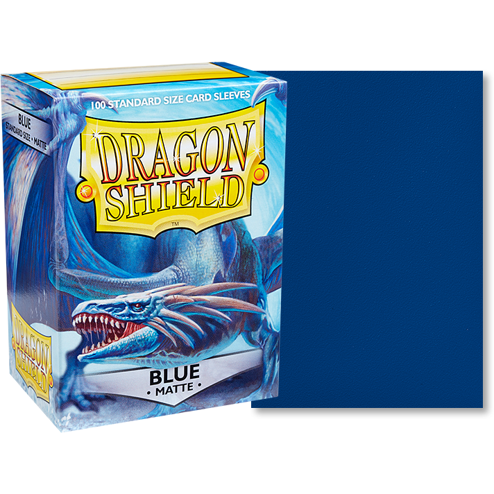 Dragon Shield Sleeves  Matte Blue (100) New - Tistaminis