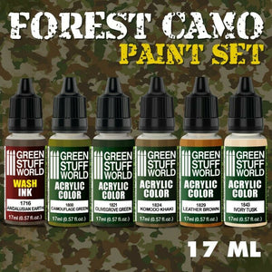 Green Stuff World Paint Set - Forest Camo New - TISTA MINIS