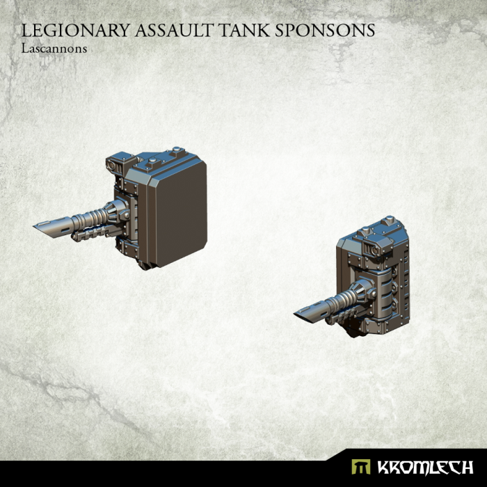 Kromlech Legionary Assault Tank Sponsons: Lascannons - TISTA MINIS