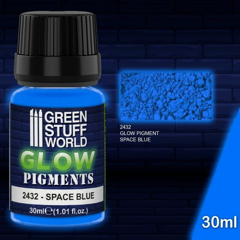 Green Stuff World Glow Pigments - SPACE BLUE New - TISTA MINIS