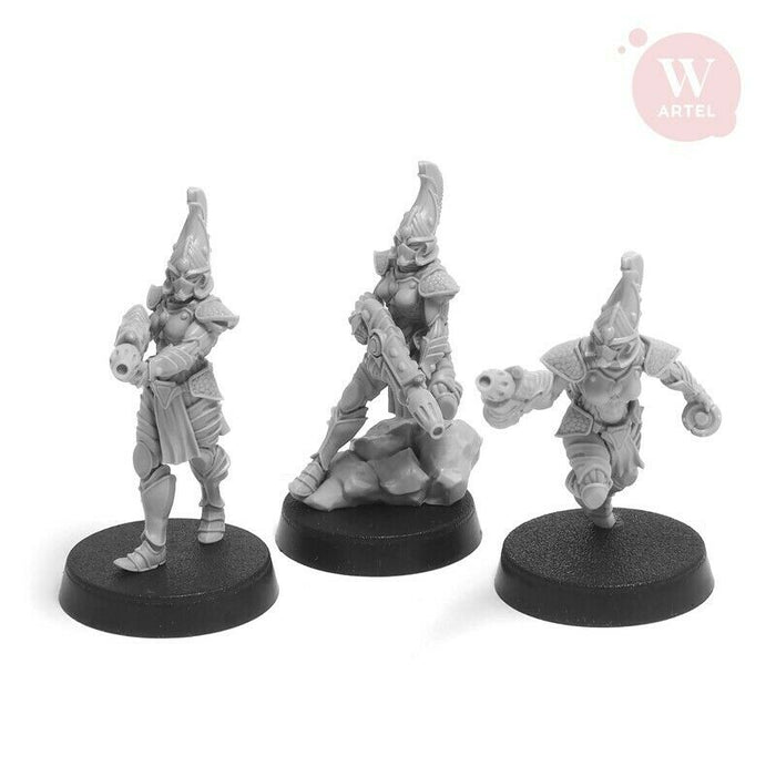 Artel Miniatures - Flaming Drakes Squad (female warriors) 28mm New - TISTA MINIS