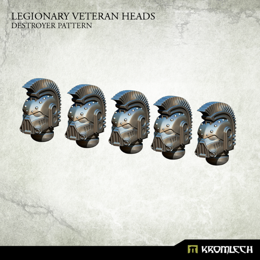 Kromlech Legionary Veteran Heads: Destroyer Pattern (5) New - TISTA MINIS