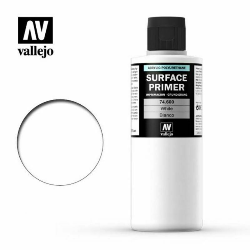 Vallejo Surface Primer White Primer - Acrylic-Polyurethane 200 ml - TISTA MINIS