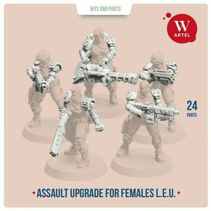 Artel Miniatures - L.E.U. - Female Riot Control Squad 28mm New - Tistaminis