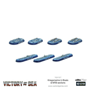Warlord Games Victory at Sea - Kriegsmarine U-Boats & MTB sections New - TISTA MINIS