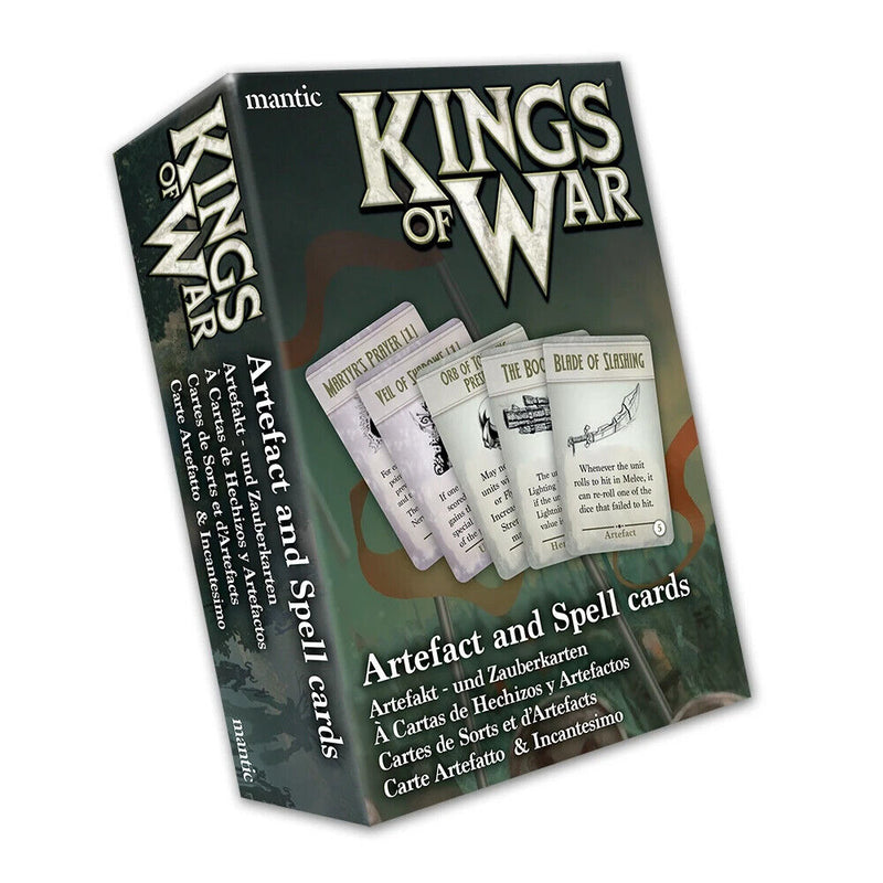 Kings of War Spell & Artefact Cards Nov 1 Pre-Order - Tistaminis
