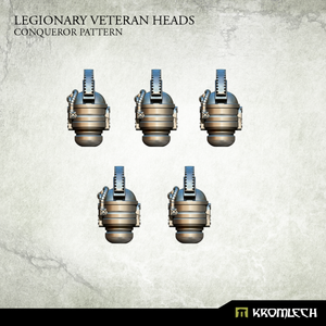 Kromlech Legionary Veteran Heads: Conqueror Pattern (5) New - TISTA MINIS