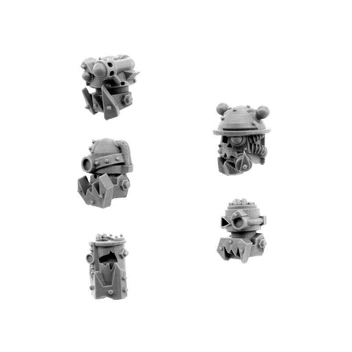 Wargames Exclusive ORK CYBORG CONVERSION BITS BIONIC HEADS H-802 (5U) New - TISTA MINIS