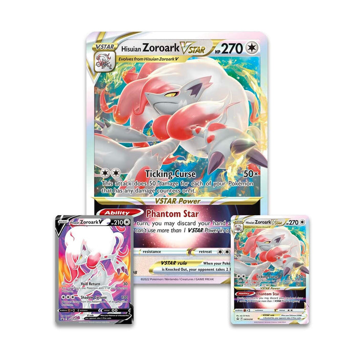 POKEMON HISUIAN ZOROARK VSTAR PREMIUM COLLECTION New - Tistaminis