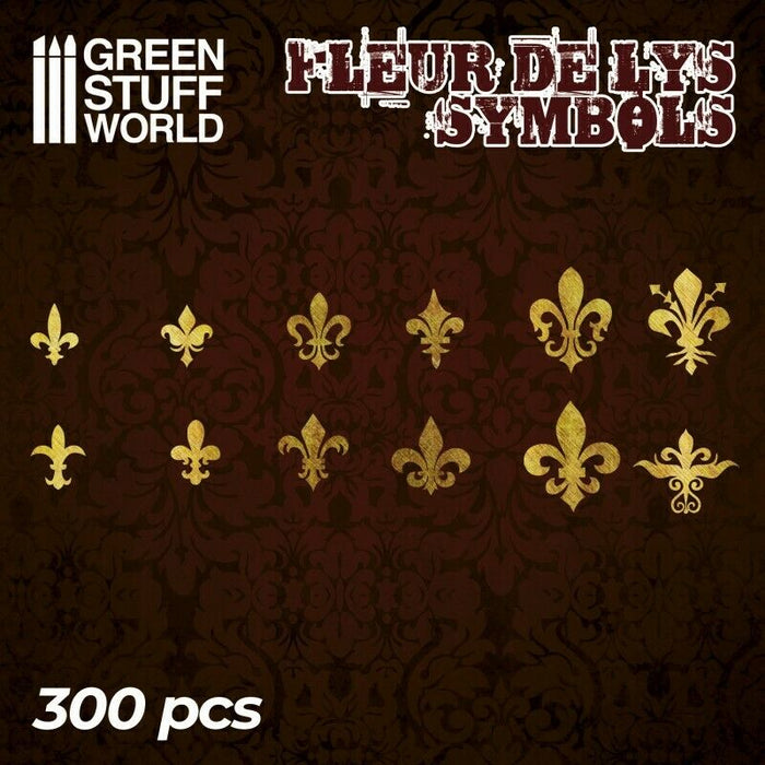 Green Stuff World Fleur de Lys Symbols New - TISTA MINIS