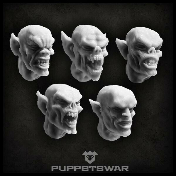 Puppets War Frenzy Vampire heads New - Tistaminis