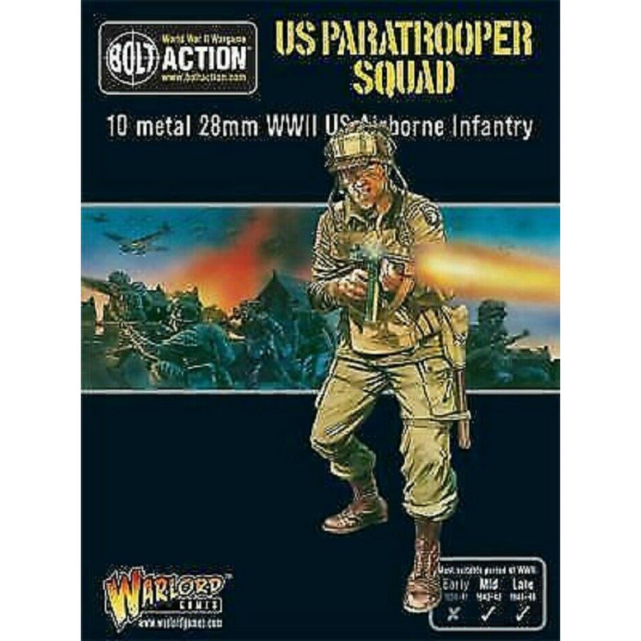 Bolt Action United States US Paratrooper Squad New - 402213101 - TISTA MINIS
